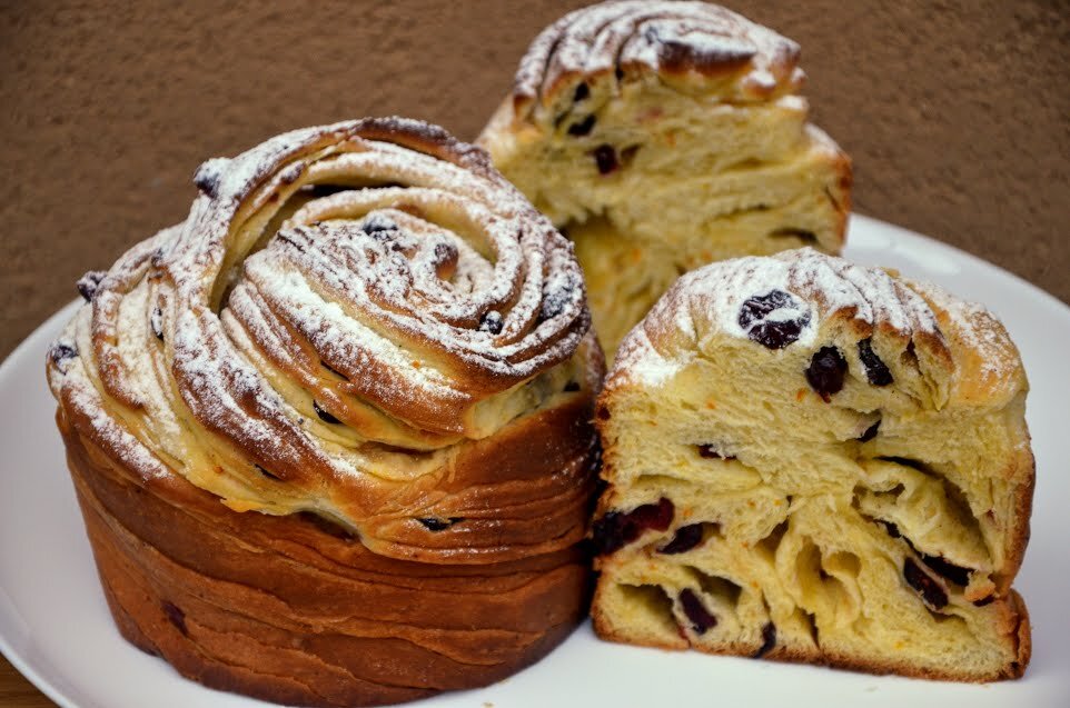 Рецепт: Кружевной пасхальный кулич "Краффин". Как приготовить Кружевной пасхальный кулич "Краффин"? 