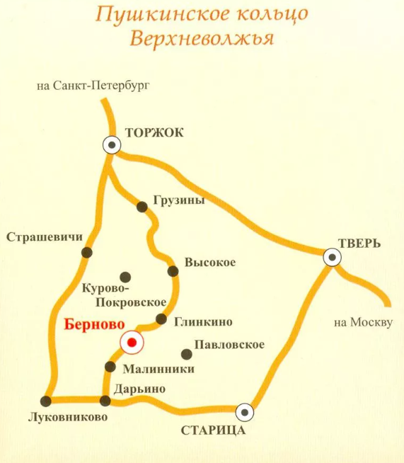 Пушкинское кольцо Верхневолжья. Пушкинское кольцо Верхневолжья маршрут. Пушкинское кольцо Верхневолжья Берново.