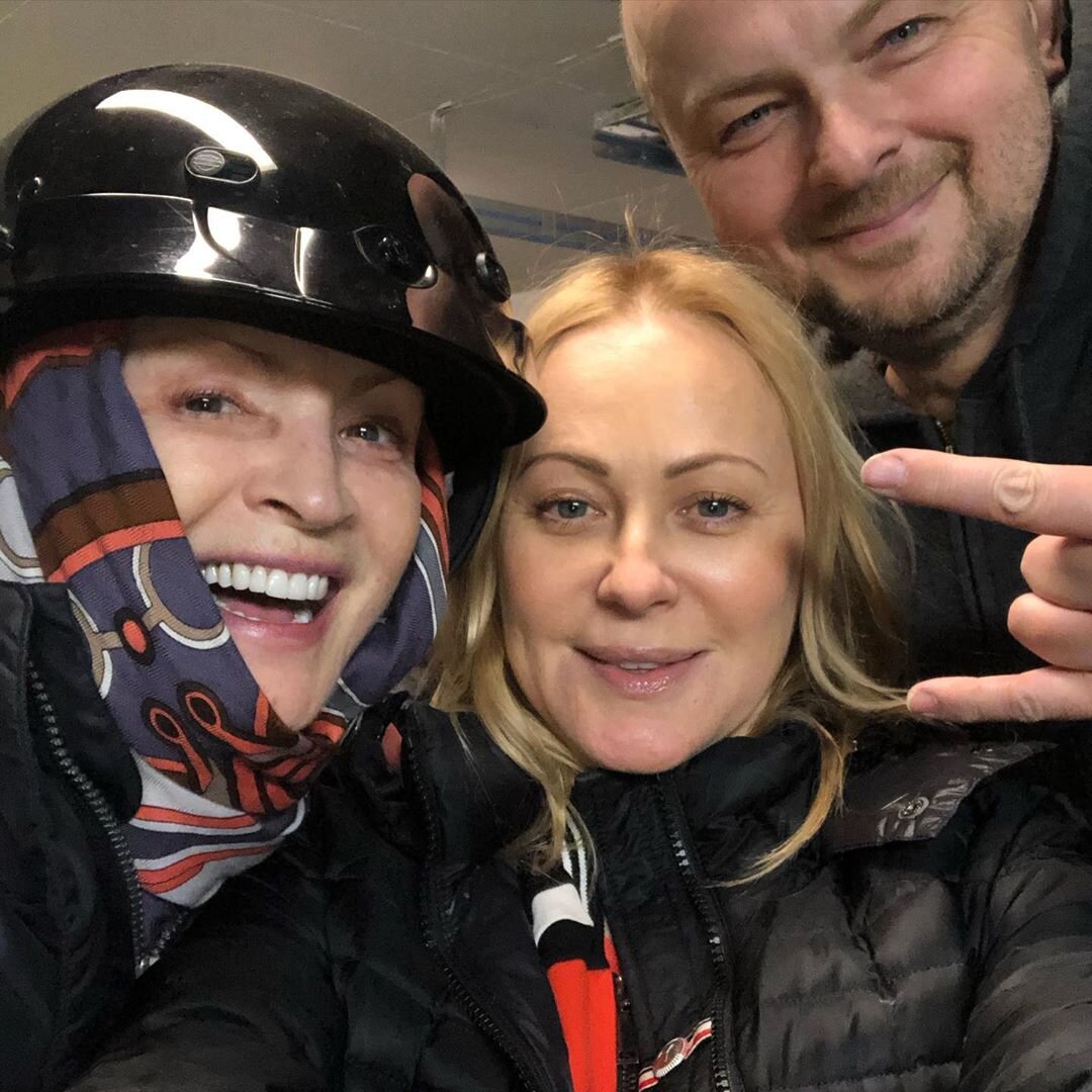 София Ротару с сыном Русланом и другом семьи 2020