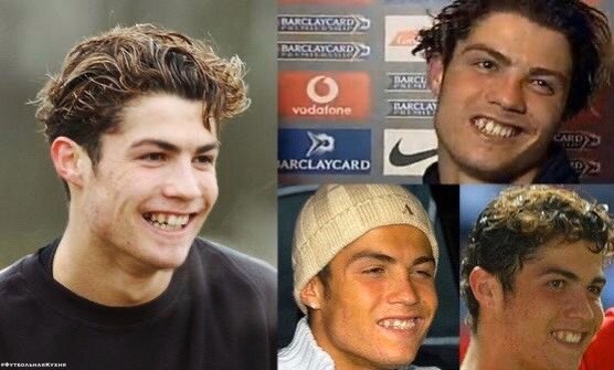 Криштиану Роналду в начале своей карьеры