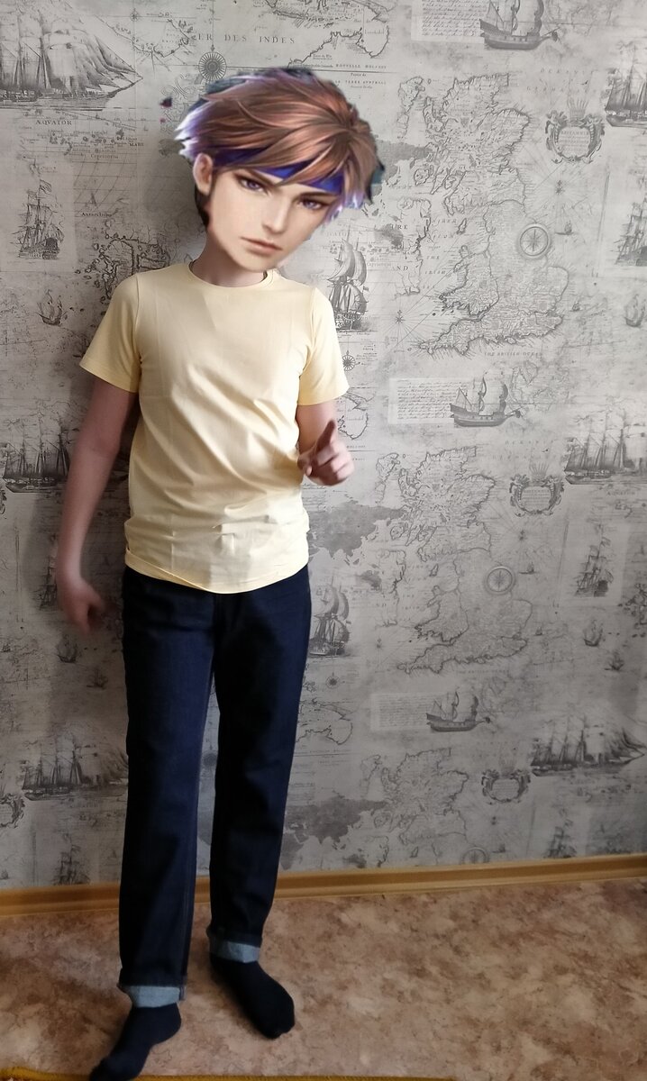 Футболка и джинсы