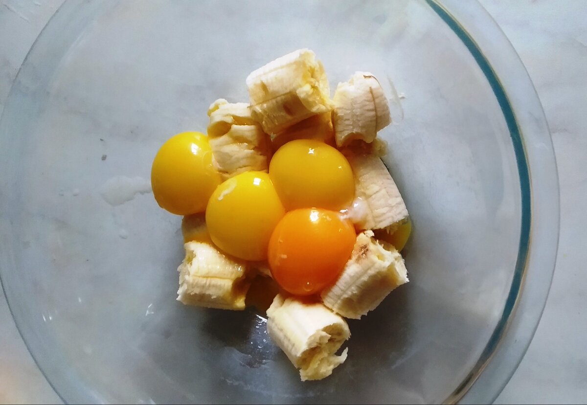 Размяла вилкой для начала