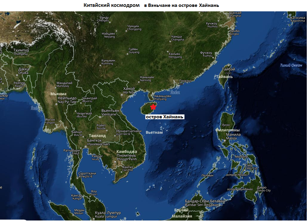 На каком острове находится китай. Остров Хайнань на карте. Остров Хайнань Китай на карте. Космодром на Хайнане на карте.