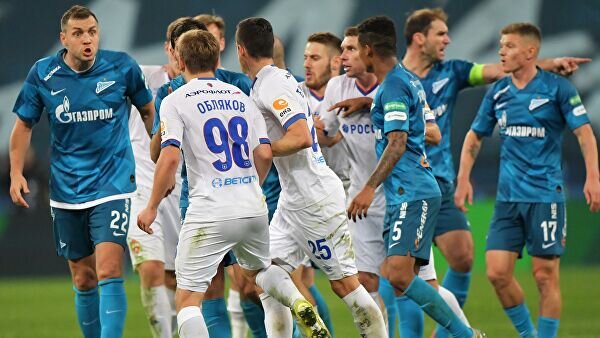 "Зенит" против ЦСКА в прошлом сезоне, фото взято из открытых источников