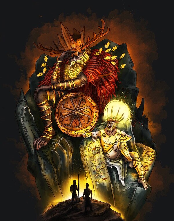 А вот имя-фамилию автора этой иллюстрации так и не узнал. Атмосферно, хоть и, так сказать, неканонично...