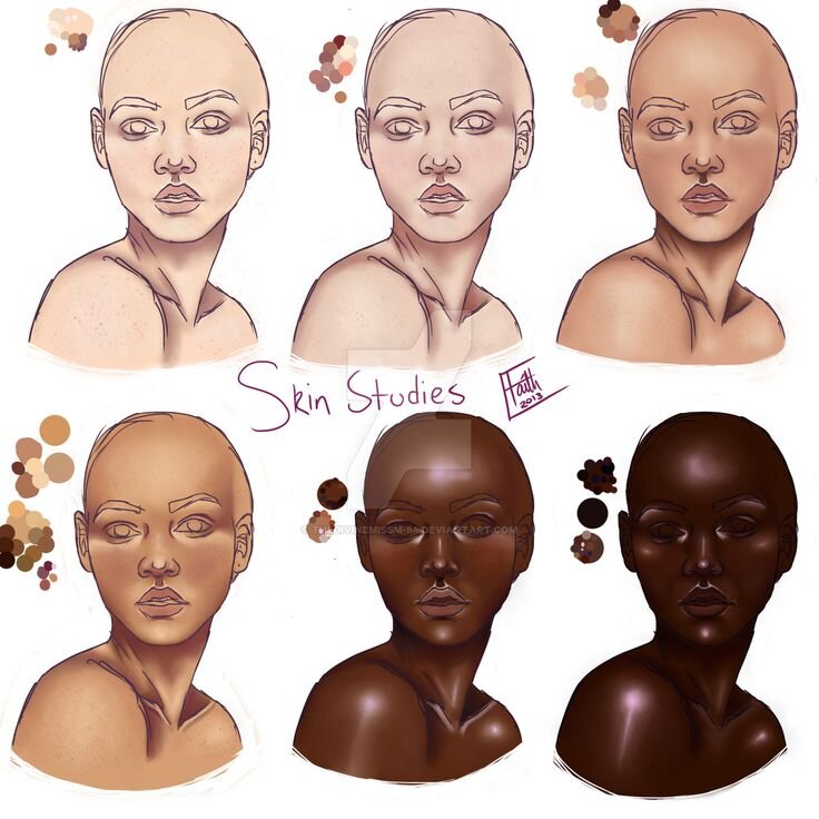 Как нарисовать цвет кожи