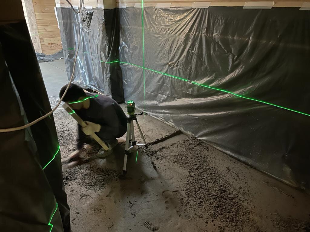 Устройство полусухой стяжки в коттедже