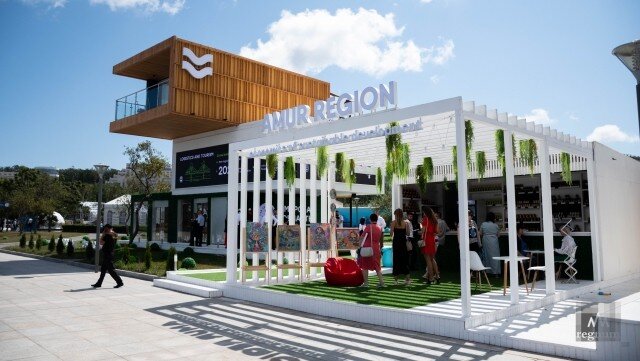    Павильон Амурской области на «Улице Дальнего Востока», ВЭФ-2021 Андрей Лавренчук © ИА REGNUM