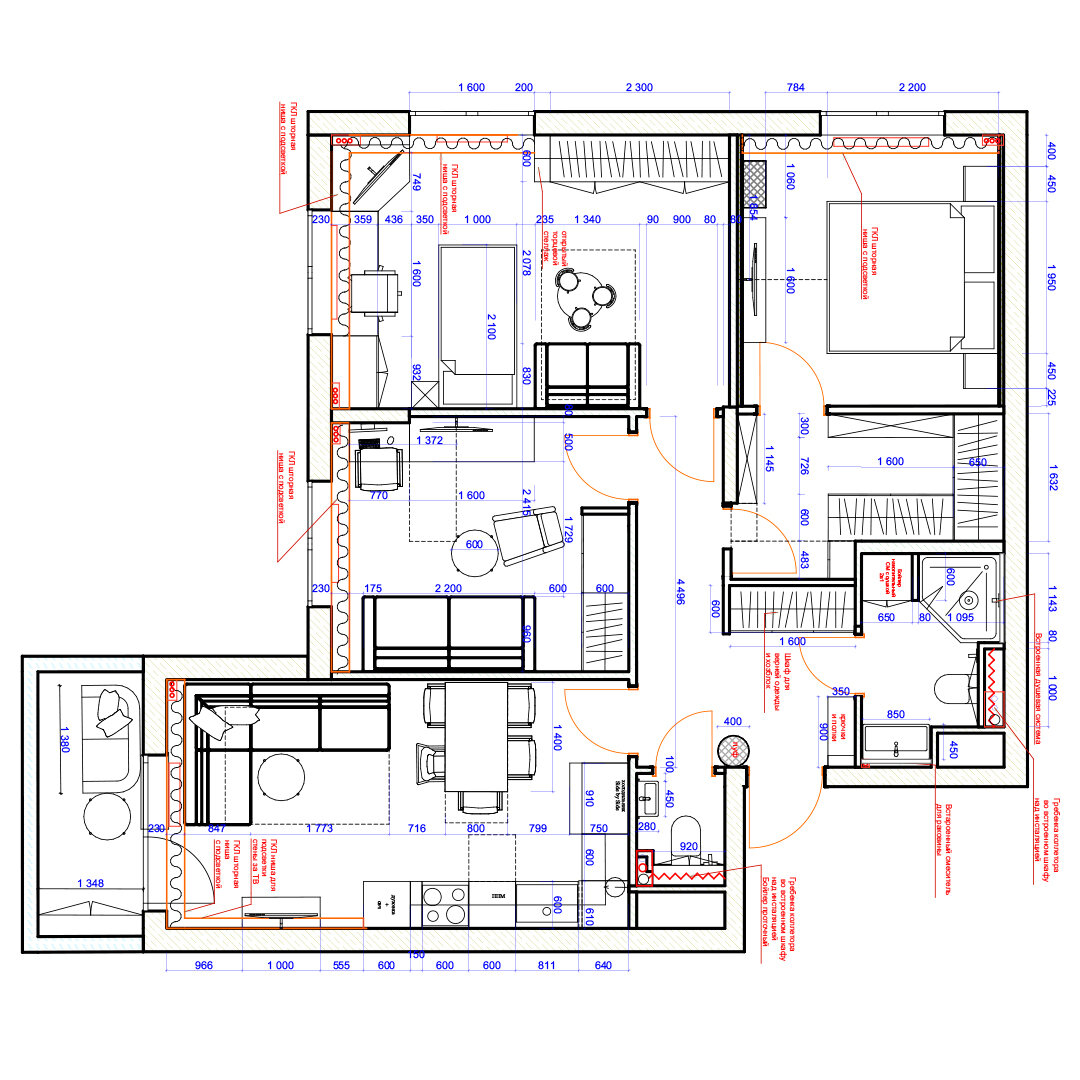 Изначальный проект, с которым обратилась Заказчица