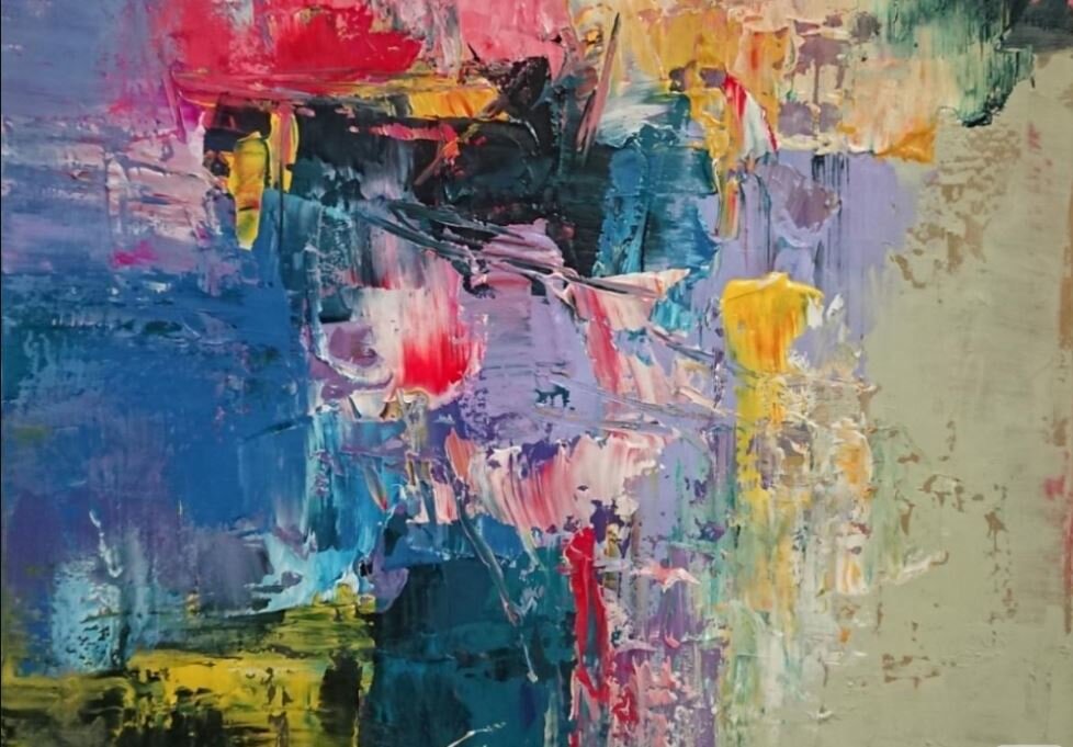 Нет, это не пьяный маляр пнул верстак с красками на обои. Это картина в стиле абстракционизм. Вы просто ничего не понимаете в искусстве. 