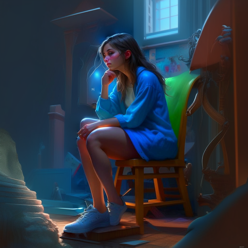 Что в душе у девушки? Страх, тоска, влюблённость, обида, непонимание? Ответить смогла бы только сама девушка.