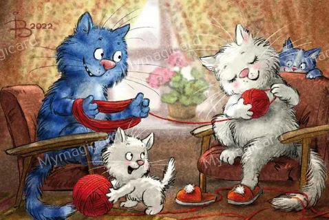 Синие коты Рины Зенюк