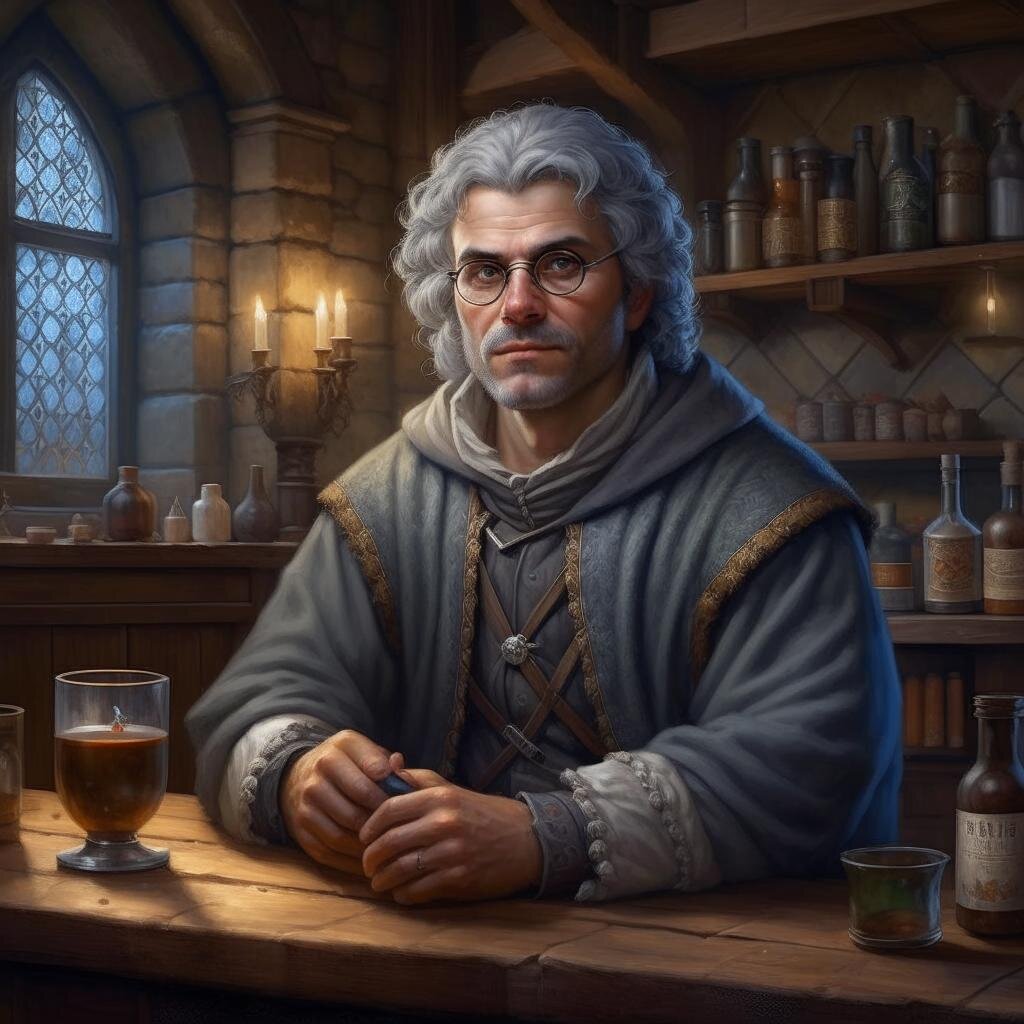 Салливан Филипсон, седовласый купец из Кромфэлла