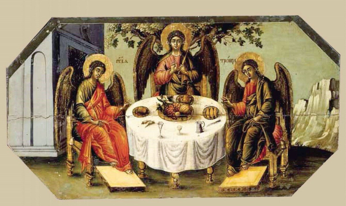 Православная икона "Святая Троица". Фото из открытых источников. 