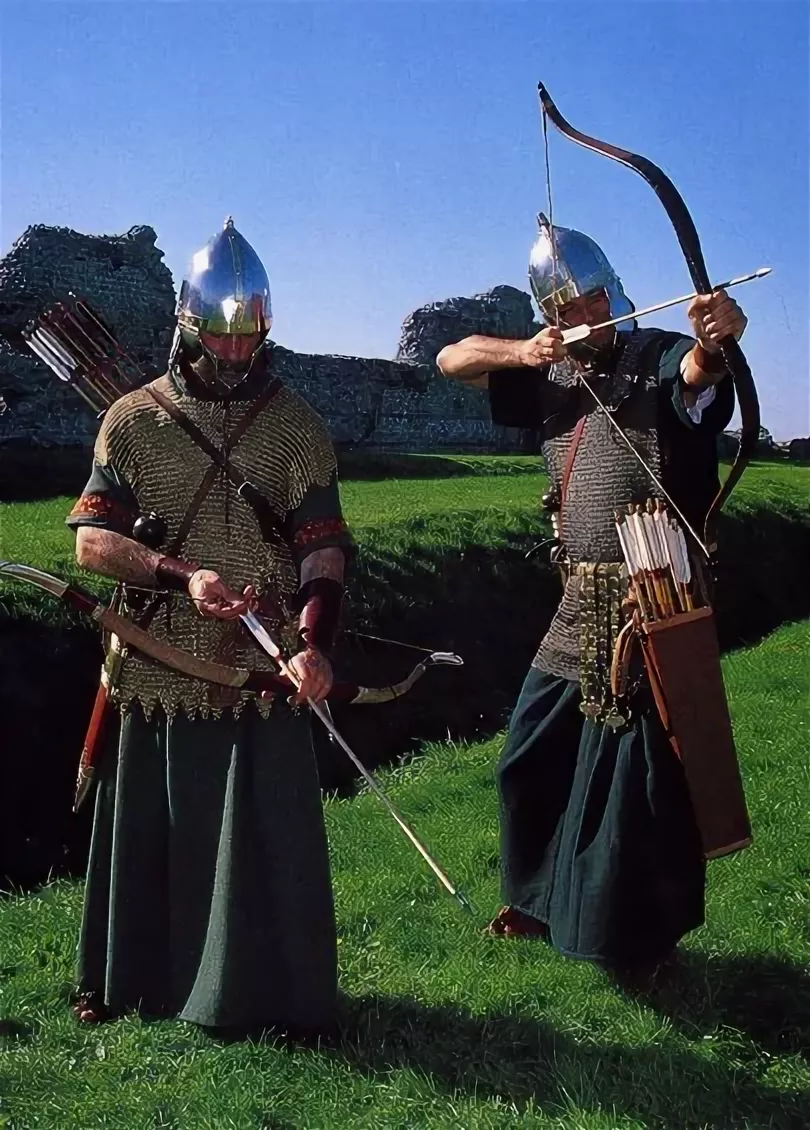 Реконструкция сагиттариев из отрядов пограничной стражи