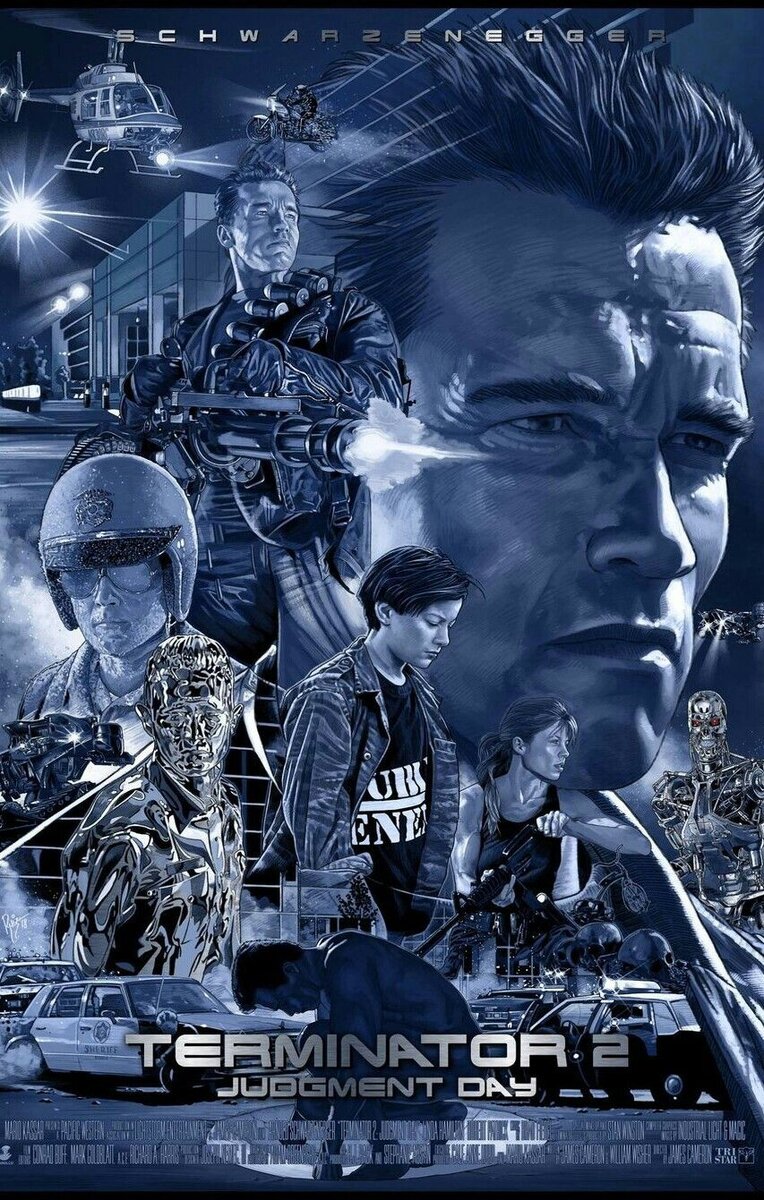 Арт-постер к фильму "Терминатор 2: Судный день"
