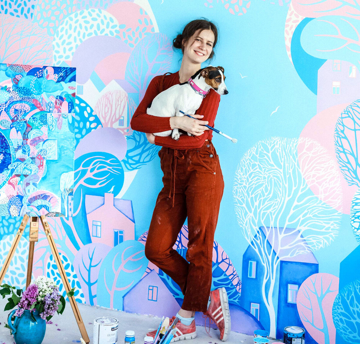 Ксения Траннуа. Роспись стен