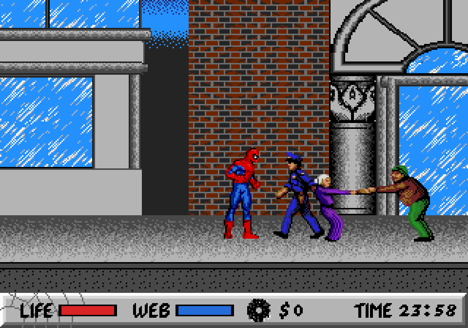 Полицейский пытается скрутить Питера