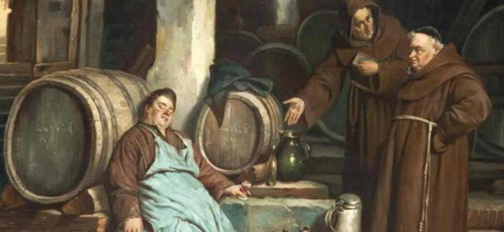 Монахи за алкогольным ремеслом