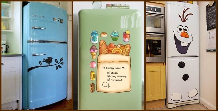 Великолепный холодильник в французском стиле.