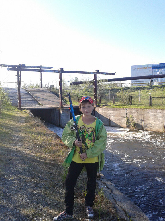 Моя юная рыбачка