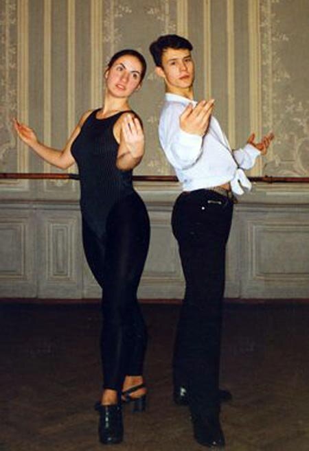 Кирилл Плетнев со своей партнершей по танцам