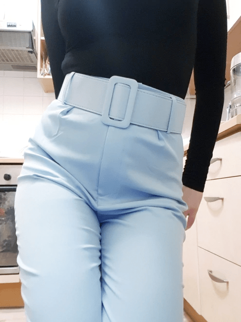 Брюки с поясом