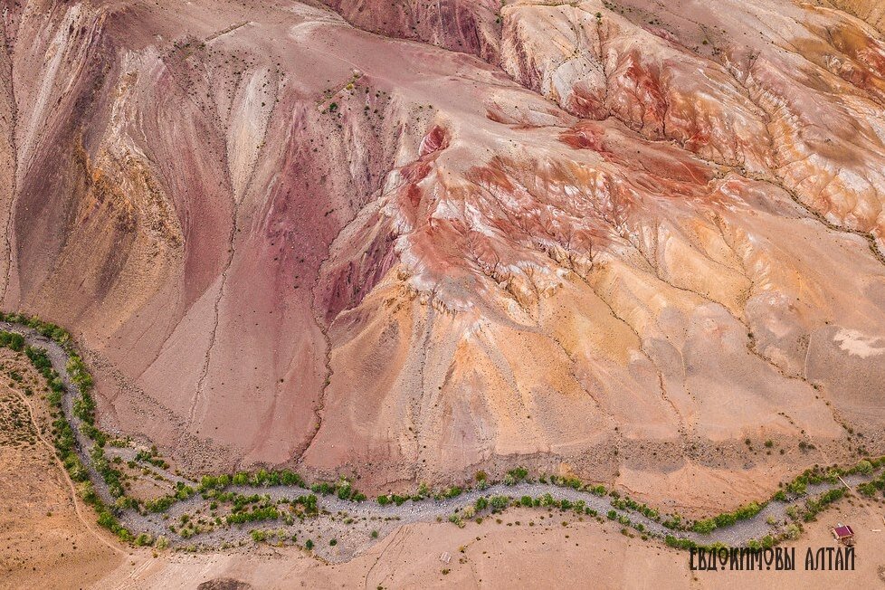 Только редкая растительность и говорит о том, что это не Марс