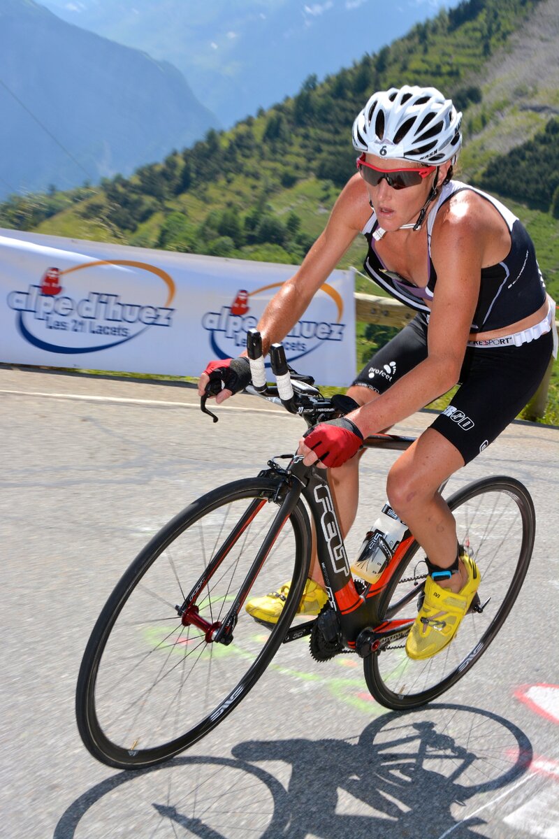 Тэмсин Льюис - на Alpe d'Huez triathlon 2013