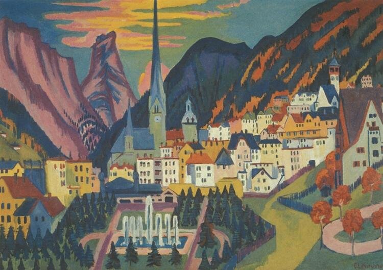 Людвиг Кирхнер. Давос летом. 1925