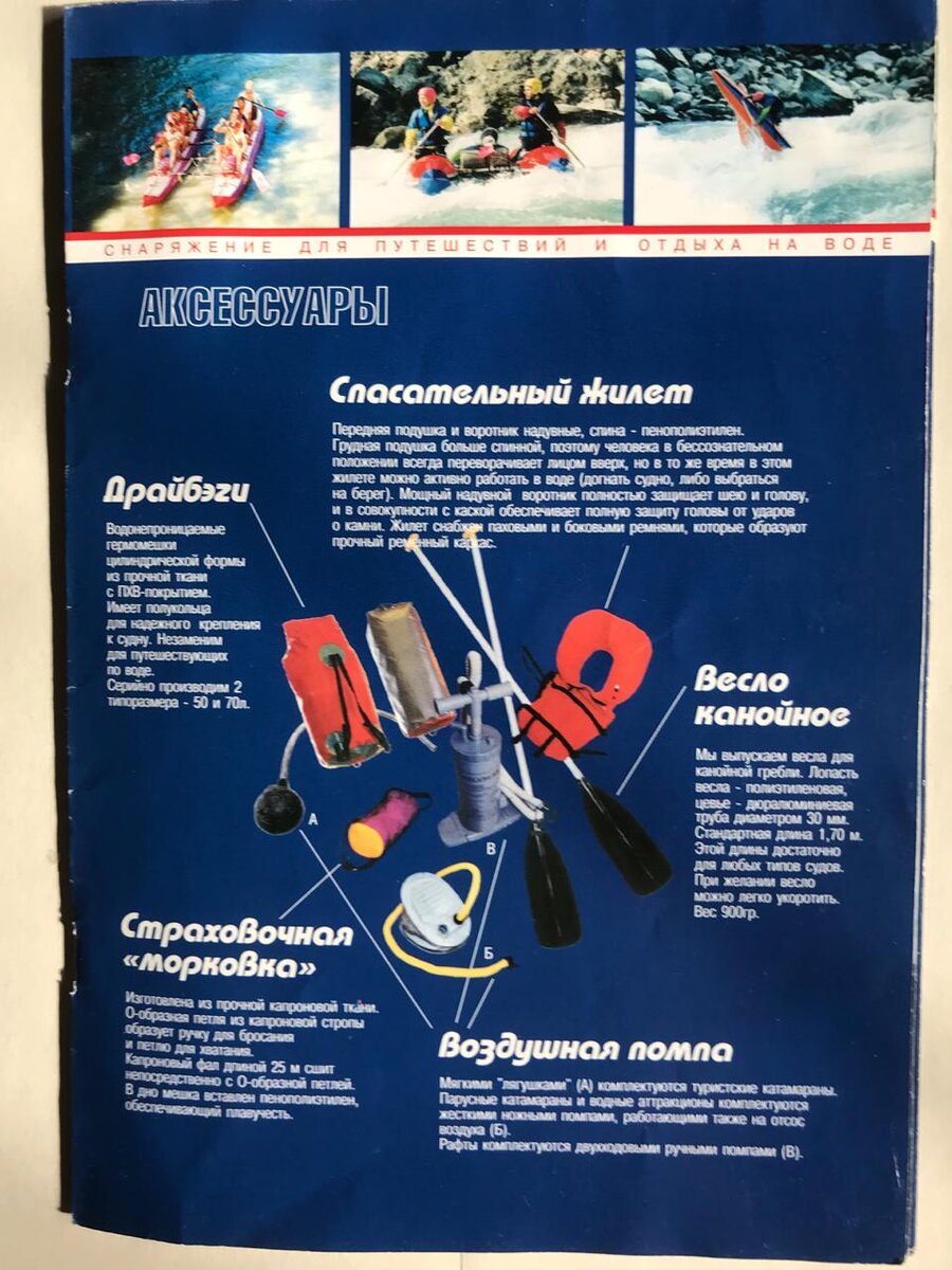 Перечень необходимых аксессуаров