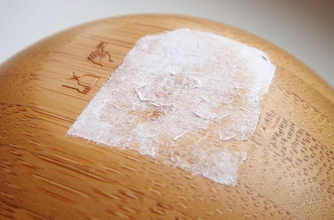 Остатки наклейки