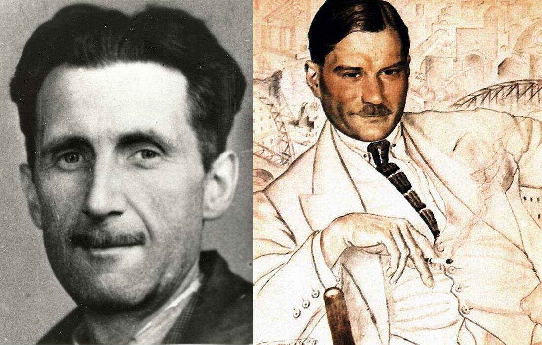 Джордж Оруэлл и Евгений Замятин. 
