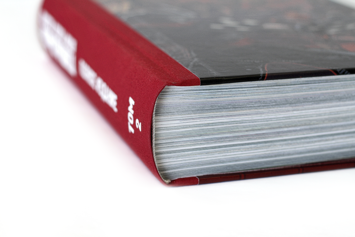  Корешок - 6см, переплет №5 (тканевый переплетный материал + шелкография, сторонки - мелованная бумага + матовая ламинация). Вставка на гильзу. Выполнен в типографии "Любавич", фото -собственность типографии.