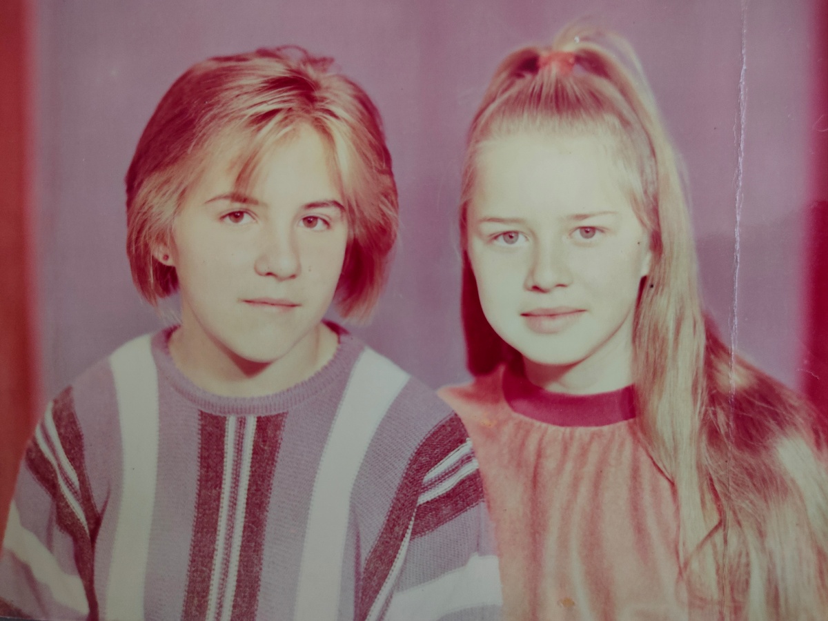 22.08.1991 я с сестрой Натальей, Уфа