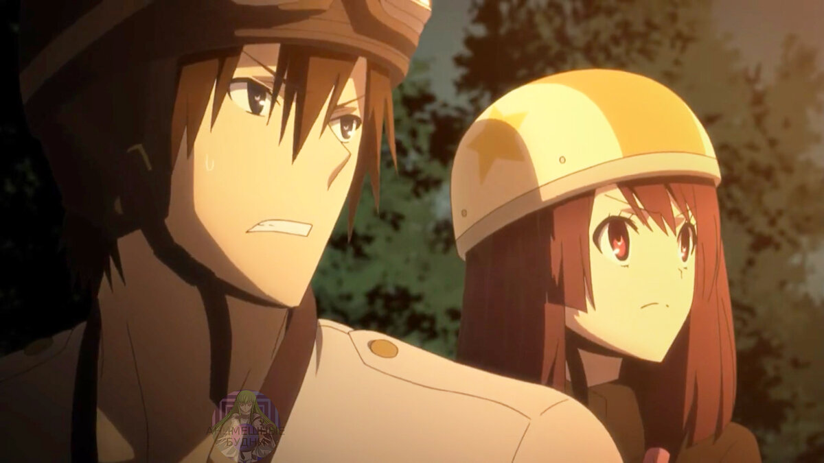 Вот они - юные герои! (Тодзи Ато и Нацумэ Цутимикадо,  скриншот из аниме Токийские вороны / Tokyo Ravens )