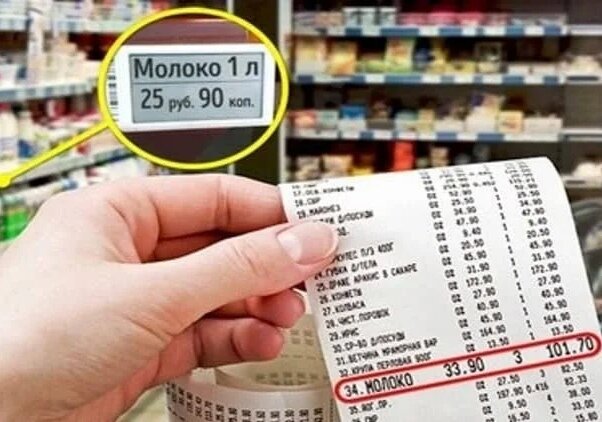 Пример несоответствия цен. 