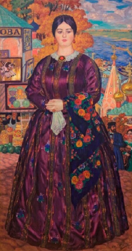 Б. Кустодиев. Купчиха. 1915 г