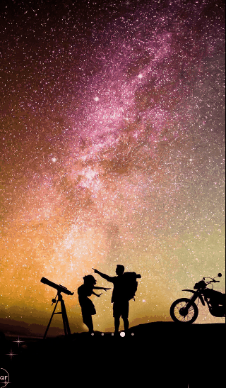 Скриншот из приложения Звёздное Небо Живые Обои.