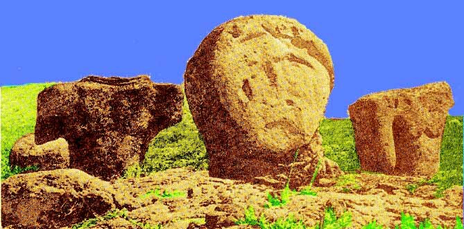 Раскрашенные фото исполинов Семиречья