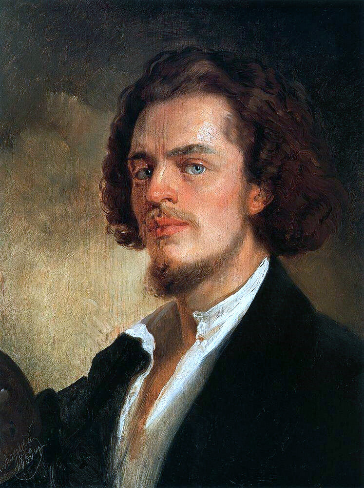 Константин Егорович Маковский. Автопортрет. 1856