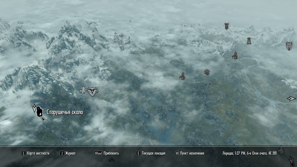 Место расположения Старушечьей скалы.