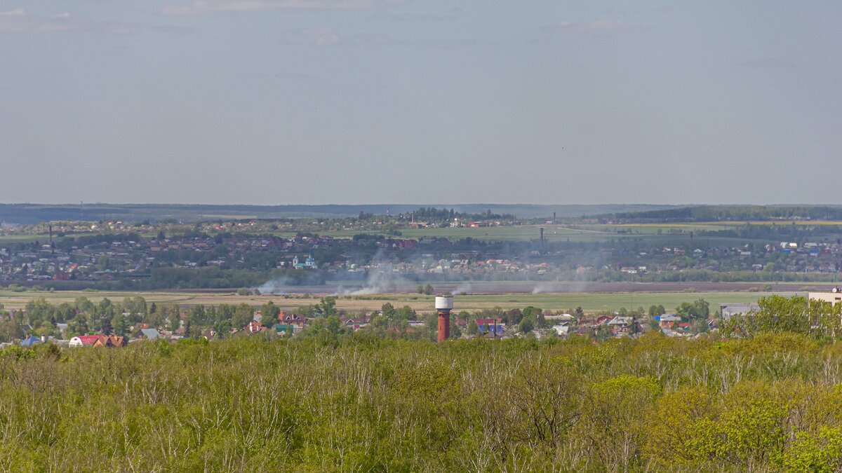 Вид на север Тулы. Фото автора канала, май 2014 года.