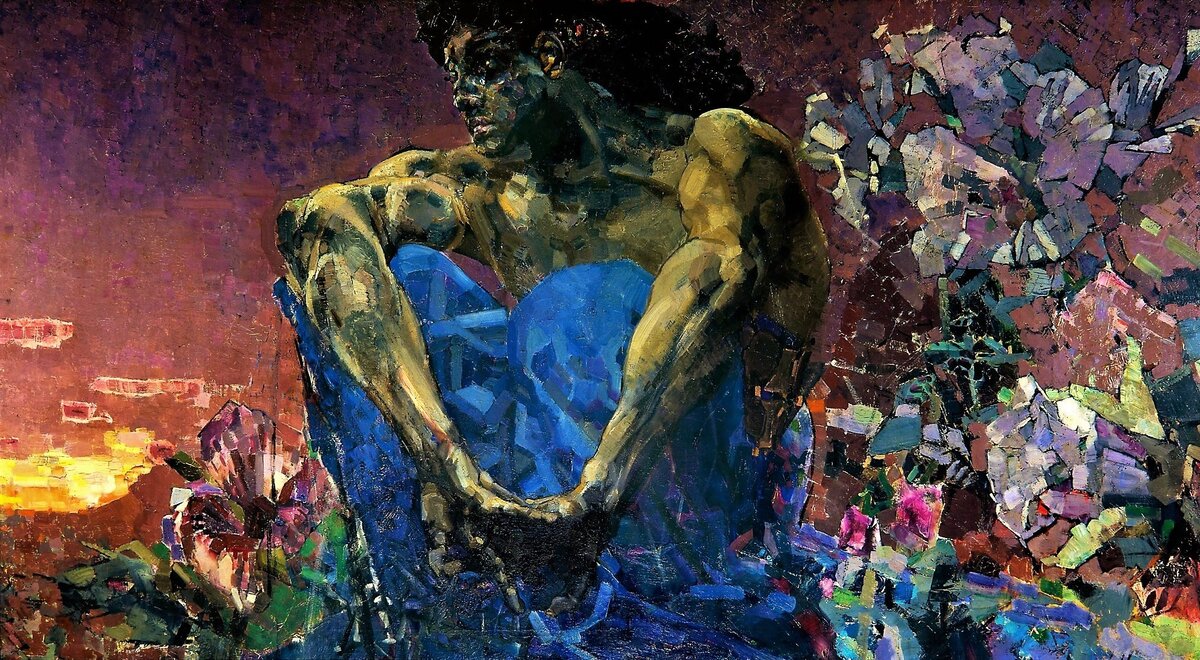 Михаил Врубель. «Демон сидящий», 1890. Холст, масло. Государственная Третьяковская галерея, Москва