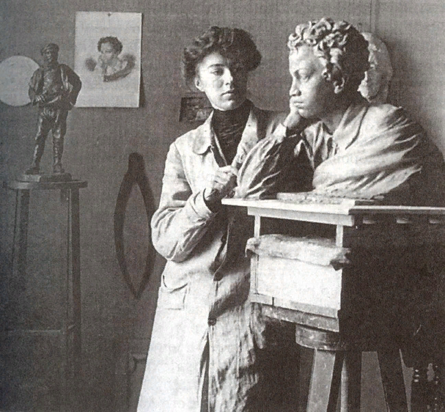 Вера Штейн в мастерской (1910). Изображение из открытых источников