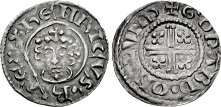 Рис.2. Аверс и реверс пенни Генриха II Плантагенета