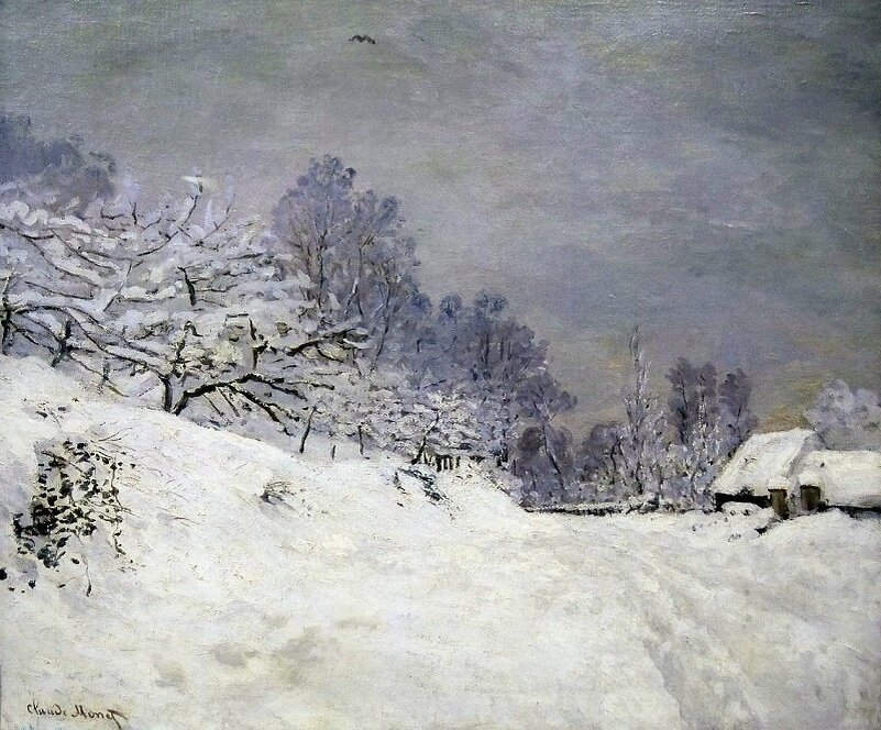 Клод Моне. Зимний пейзаж (1867).