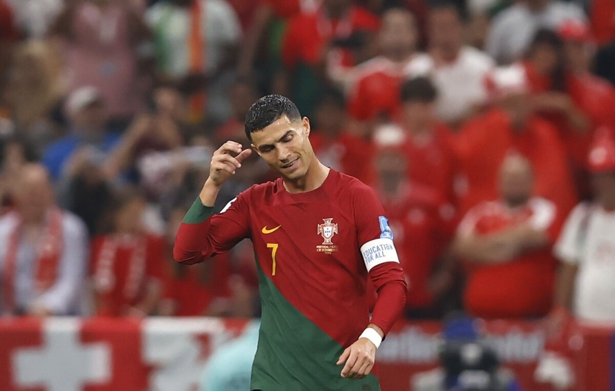    Нападающий сборной Португалии Криштиану Роналду  EPA-EFE/Rolex dela Pena