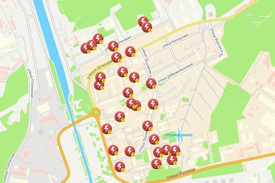     Вернуть свет обещают в девять вечера. Фото: map.novo-sibirsk.ru