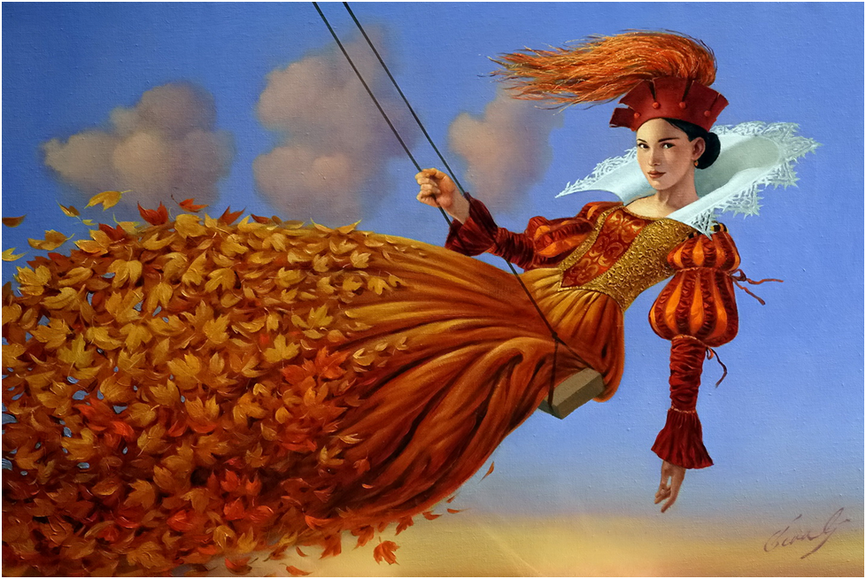 картина художника Михаила Хохлачева (Michael Cheval)